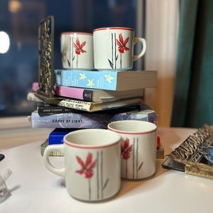 Vintage Ming Pao Coffee & Tea Mugs - Set of 4